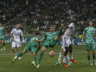 Timi El&scaron;nik<br><br>- 24.08.2023 &ndash; nogomet - Olimpija: Qarabag, evropska liga, kvalifikacije, prva tekma - 4. krog:<br><br> <br><br>//FOTO: Luka Cjuha