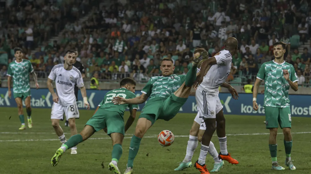 Timi El&scaron;nik<br><br>- 24.08.2023 &ndash; nogomet - Olimpija: Qarabag, evropska liga, kvalifikacije, prva tekma - 4. krog:<br><br> <br><br>//FOTO: Luka Cjuha