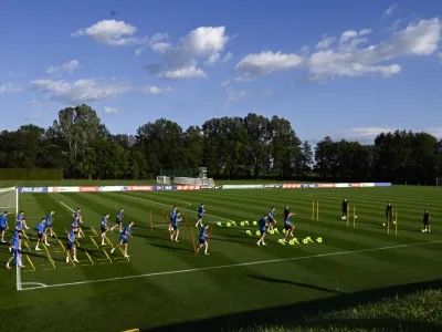 - 04.09.2023 &ndash; Trening reprezentance Slovenije v Nacionalnem nogometnem centru na Brdu pri Kranju pred kvalifikacijskima tekmama s San Marinom in Severno Irsko v kvalifikacijah za evropsko prvenstvo v Nemčiji leta 2024. //FOTO: Nik Erik Neubauer