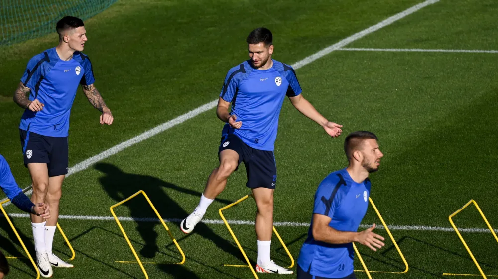 - 04.09.2023 &ndash; Trening reprezentance Slovenije v Nacionalnem nogometnem centru na Brdu pri Kranju pred kvalifikacijskima tekmama s San Marinom in Severno Irsko v kvalifikacijah za evropsko prvenstvo v Nemčiji leta 2024. //FOTO: Nik Erik Neubauer