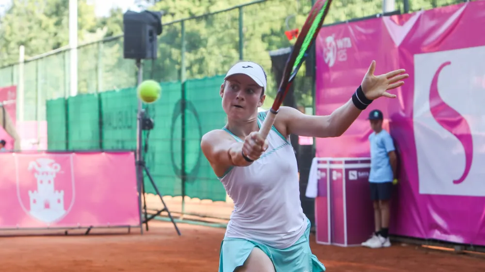 Tamara Zidan&scaron;ek- 12.09.2023 - &Scaron;portni park Tivoli - ženski teni&scaron;ki turnir WTA Ljubljana, tenis //FOTO: Bojan Velikonja