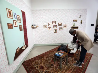 - 14.09.2023 &ndash; Cukrarna - 35. Grafični bienale Ljubljana 2023 - ogled bienalskih razstavi&scaron;č za predstavnike medijev pred uradnim odprtjem //FOTO: Tomaž Skale