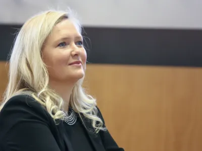 izr. prof. dr. Vasilka Sancin, profesorica mednarodnega prava na ljubljanski pravni fakulteti- 07.12.2017 - okrogla miza o izzivih varovanja človekovih pravic in temeljnih svobo&scaron;čin ob dnevu človekovih pravic, //FOTO: Luka Cjuha.