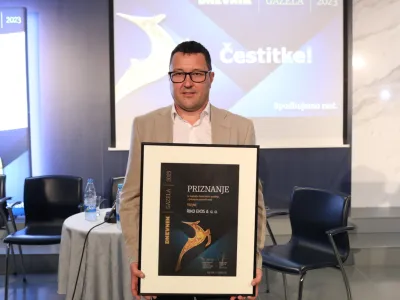  direktor podjetja&nbsp;RIKO EKOS&nbsp;Ale&scaron; Knavs - 27.09.2023&nbsp;- 23. Slovenska GAZELA 2023 &ndash; regijski izbor najbolj&scaron;ih najhitreje rastočih podjetij v organizaciji časnika Dnevnik &ndash; razglasitev dolenjsko-posavske gazele 2023 v Novem mestu&nbsp;//FOTO: Bojan Velikonja