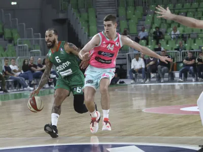 Justin Cobbs- 30.09.2023 &ndash; ko&scaron;arka &ndash; Cedevita Olimpija: Mega, liga Aba, 1. krog: //FOTO: Luka Cjuha