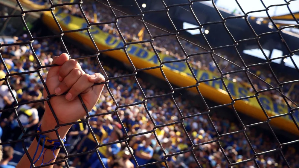 Soccer Football - Primera Division - Boca Juniors v River Plate - Estadio La Bombonera, Buenos Aires, Argentina - October 1, 2023 Boca Juniors fans inside the stadium before the match REUTERS/Cristina Sille   TPX IMAGES OF THE DAY