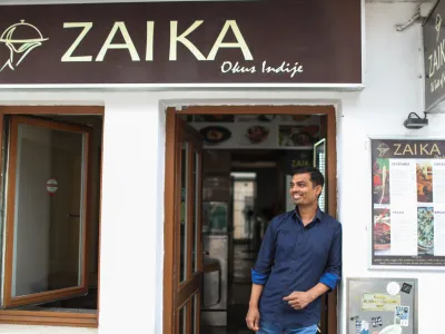 Ziauddin Ahmed, vodja in kuhar indijske restavracije Zaika na Trubarjevi.