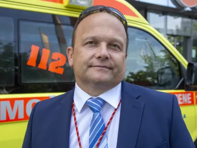 - Janez Kramar, vodja Re&scaron;evalne postaje UKC Ljubljana- 11.7.2019 - Predaja novega re&scaron;evalnega motorja Honda VFR1200X Crosstourer, v okviru akcije T-2 življenje, Re&scaron;evalni postaji LjubljanaFOTO: Matjaž Ru&scaron;t