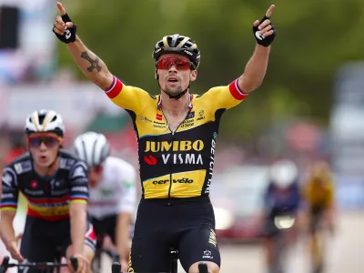 Primož Roglič je v soboto pri&scaron;el do svoje 11. etapne zmage na Vuelti in 78. v karieri.