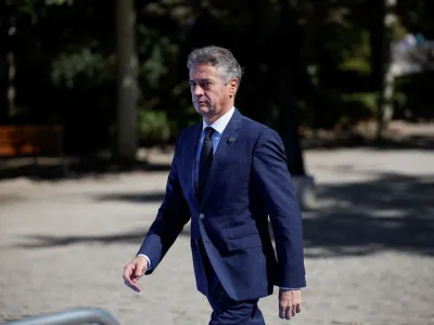 Slovenia's Prime Minister Robert Golob&nbsp;attends the European Political Community Summit in Granada, Spain October 5, 2023. REUTERS/Juan Medina