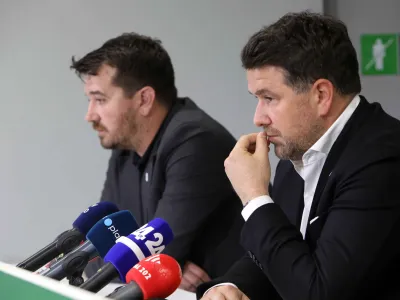 direktor NK Olimpija Igor Bari&scaron;ić<br><br>- 16.10.2023 &ndash; Nogometni klub NK Olimpija &ndash; predstavitev novega glavnega trenerja ljubljanske Olimpije <br><br>//FOTO: Tomaž Skale