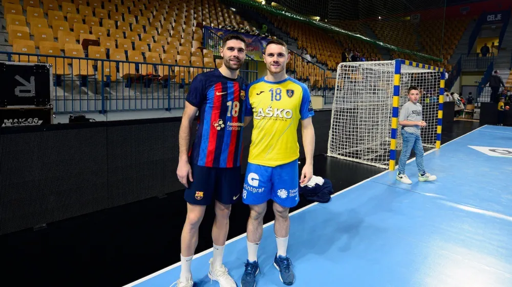 rokomet, blaž janc, mitja janc, barcelona, Celje Pivovarna La&scaron;ko
