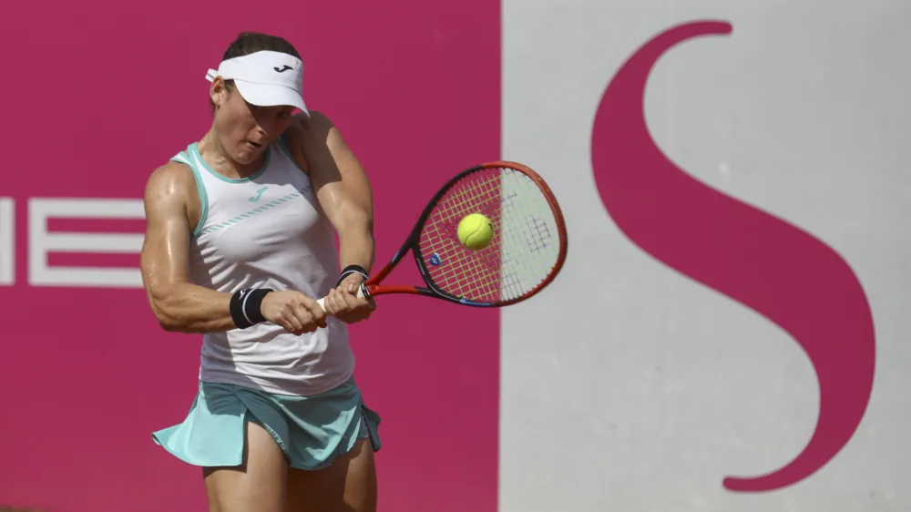 Tamara Zidan&scaron;ek- 16.09.2023 - Kongresni trg- arena Mima Jav&scaron;evec - ženski teni&scaron;ki turnir WTA Ljubljana, tenis - finale mednarodnega ženskega turnirja //FOTO: Luka Cjuha