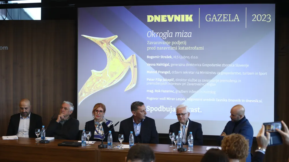 Okrogla&nbsp;miza&nbsp;z naslovom&nbsp;Zavarovanje podjetij pred naravnimi katastrofami.&nbsp;