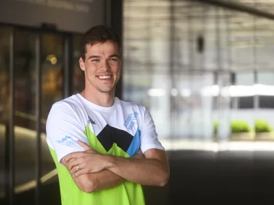 Stevens Peter John- 11.07.2023 &ndash; Plavalna zveza Slovenije (PZS) &ndash; plavalna reprezentanca pred odhodom na plavalno svetovno prvenstvo v Fukuoki na Japonskem &ndash; plavalci - //FOTO: Nik Erik Neubauer