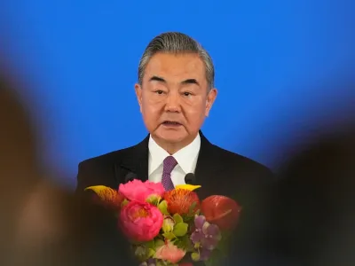 Chinese Foreign Minister Wang Yi speaks during the opening ceremony of the diplomatic symposium at the Diaoyutai State Guesthouse on October 24, 2023 in Beijing, China. Ken Ishii/Pool via REUTERS