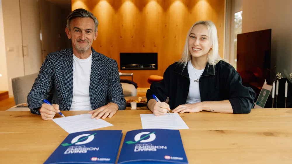 Marko Lukić in Janja Garnbret (Foto: Lumar)