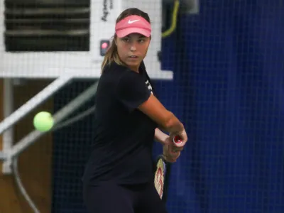 - Ela Nale Milić, tenisačica.- 02.11.2023-Trening ženske reprezentance Slovenije v tenisu pred odhodom na zaključni turnir pokala BJK v &Scaron;paniji. //FOTO: Bojan Velikonja
