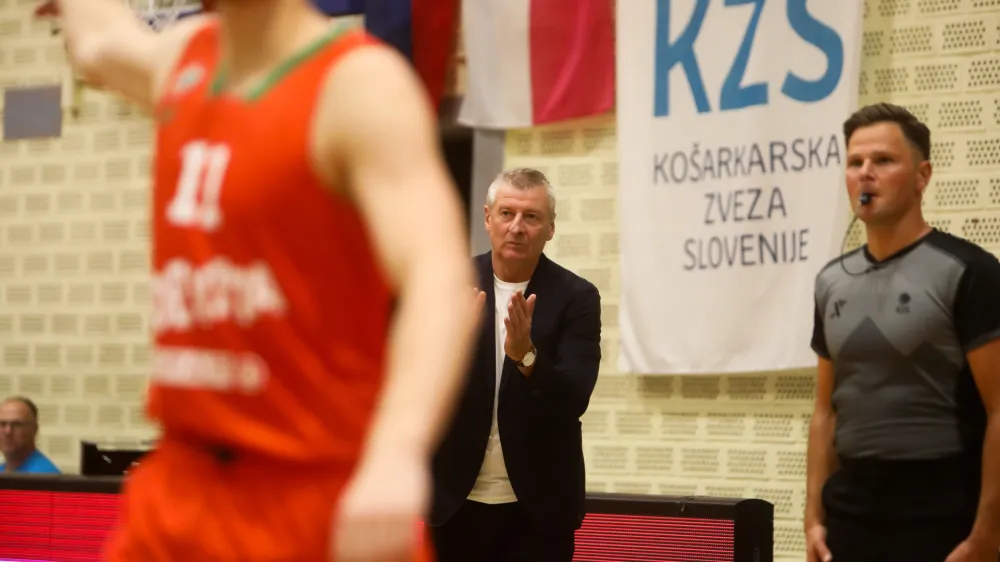 - trener Kansai Helios Domžale Damjan Novaković.- 25.09.2023 &ndash; ko&scaron;arka - Cedevita Olimpija: Kansai Helios Suns, superpokal Slovenije 2023 //FOTO: Bojan Velikonja