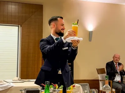 Kristjan Plav&scaron;ić je dobitnik srebrnega priznanja v tekmovanju me&scaron;anja pijač.