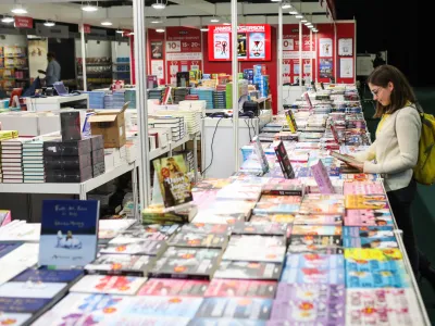 - 20.11.2023 - 39. Knjižni sejem v Ljubljani na Gospodarskem razstavi&scaron;ču. //FOTO: Bojan Velikonja