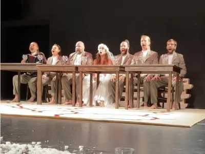 Predstava Ma&scaron;a za Jugoslavijo je v Berlinu požela buren aplavz.&nbsp;