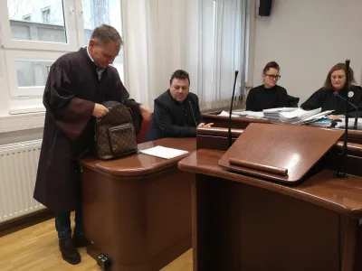 Franci Matoz (levo) in Zvezdan Radonjić na sodi&scaron;ču