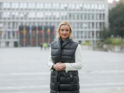 - 02.11.2023- Mojca &Scaron;etinc Pa&scaron;ek, poslanka v Državnem zboru RS, pred kratkim izpisana iz gibanja Svoboda.//FOTO: Bojan Velikonja