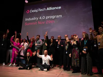 Včeraj&scaron;nje srečanje evropskih "deep-tech" startupov in korporacij je ponudilo vpogled v ključne vidike razvoja prebojnih tehnolo&scaron;kih re&scaron;itev za prihodnost industrije 4.0. (Foto: LUI)