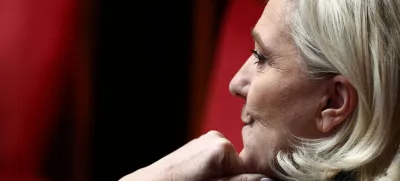 Marine Le Pen, member of parliament and president of the French far-right National Rally (Rassemblement National - RN) party parliamentary group, attends the questions to the government session at the National Assembly in Paris, France, December 5, 2023. REUTERS/Stephanie Lecocq