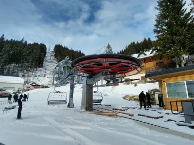 Nova žični&scaron;ka naprava na Golteh