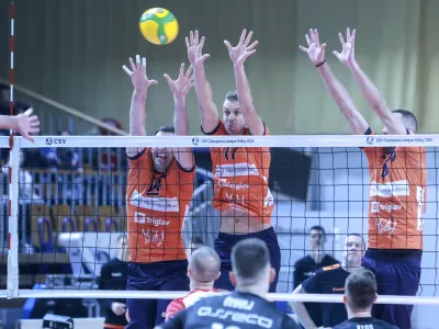 - 29.11.2023 &ndash; odbojka - ACH Volley: Asseco Resovia Rzeszow, liga prvakov, 2. krog:skupina B //FOTO: Jaka Gasar
