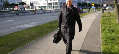 Andrej Lovšin, nekdanji predsednik uprave Intereuropa - 14.03.2016 - sojenje Andreju Lovšinu, nekdanjemu predsedniku uprave Intereurope - kazenski postopek v zvezi z naložbo v logistični center Čehov v Rusiji - Lovšin je prišel na sodišče - pred obravnavo ni ničesar komentiral - na predobravnavnem decmbra 2015 ni prizna krivde za zlorabo položaja za naložbo v Čehov, ki je skoraj pogubila Intereuropo.//FOTO: Tatjana Tanackovič