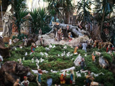 &mdash; jaslice- 21.12.2020 - Franči&scaron;kanska cerkev Marijinega oznanenja v Ljubljani &ndash; //FOTO: Bojan Velikonja