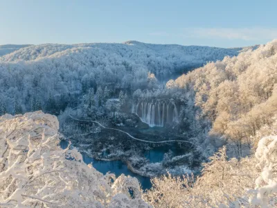 Plitvi&scaron;ka jezera, zima