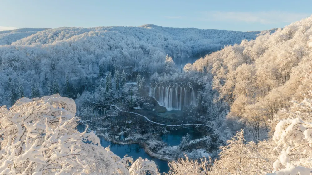 Plitvi&scaron;ka jezera, zima