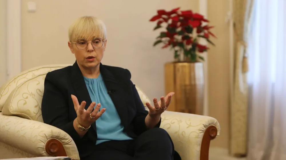 - 22.12.2023 - Nata&scaron;a Pirc Musar, novinarka in političarka, predsednica Republike Slovenije od 23. decembra 2022//FOTO: Tomaž SkaleOPOMBA: DNEVNIKOV OBJEKTIV - INTERVJU 2023