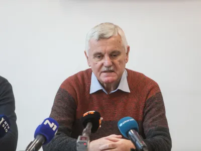 predsednik Sindikata državnih organov Slovenije Franči&scaron;ek Verk - 15.11.2023 &ndash; celodnevna stavka na sedmih upravnih enotah in krajevnih uradih &ndash; zaposleni zahtevali re&scaron;itev kadrovskih težav in vi&scaron;je plače - //FOTO: Bojan Velikonja