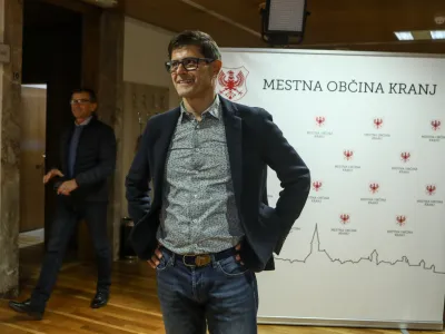 Matjaž Rakovec, aktualni župan Kranja in ponovni kandidat za župana Mestne občine Kranj - 20.11.2022 - Lokalne volitve 2022 v Kranju - redne volitve župana in članov občinskega sveta -&nbsp;//FOTO: Luka Cjuha