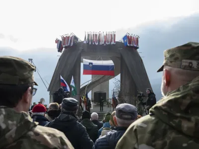 - 14.01.2024 - Dražgo&scaron;e 2024 - osrednja slovesnost Po stezah partizanske Jelovice v spomin na 82. obletnico Dražgo&scaron;ke bitke, //FOTO: Nik Erik Neubauer