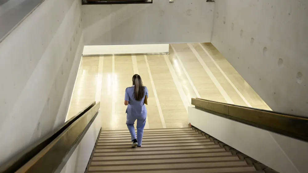  - 09.01.2024 &ndash; opozorilna stavka zdravnikov in zobozdravnikov - zdravniki in zobozdravniki zaradi neuresničenih zavez vlade iz že sklenjenih sporazumov opozorilno stavkali. protest //FOTO: Nik Erik Neubauer 