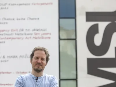 Goran Lukić iz Delavske svetovalnice - 31.05.2022 - WOW/Festival migrantskega filma &ndash; film z naslovom Filmski obzornik 80 &ndash; Metka, Meki., režiserke Nike Autor //FOTO: Jaka Gasar