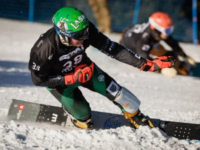 Zrece, smucisce Rogla.<br>Svetovni pokal v deskanju na snegu, paralelni veleslalom za moske in zenske.<br>Slovenski deskar na snegu Rok Marguc.