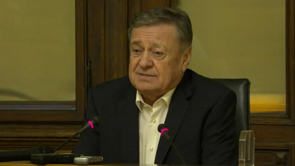 Zoran Janković na dana&scaron;nji novinarski konferenci.