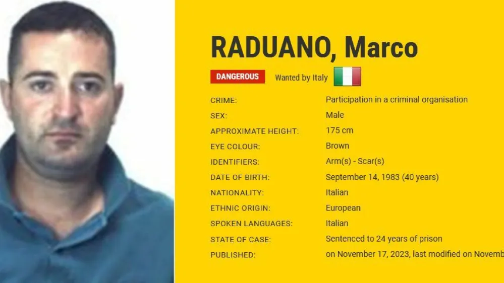 V Franciji so prijeli mafijskega &scaron;efa Marca Raduana, enega najbolj iskanih zločincev v Evropi. 