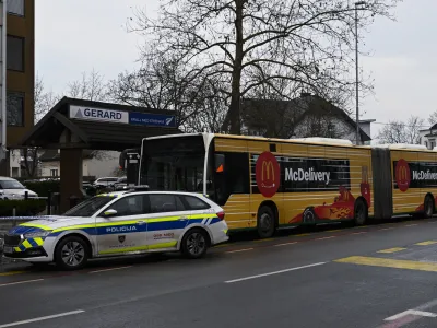 - 02.02.2024 &ndash; Napad z nožem na avtobusu &scaron;t. 14. //FOTO: Nik Erik Neubauer