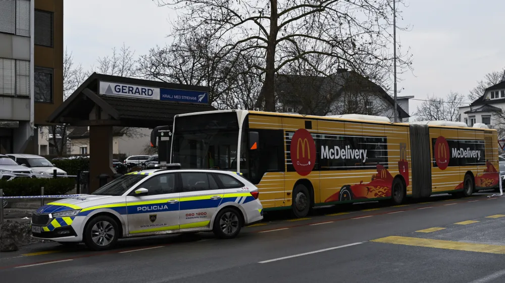 - 02.02.2024 &ndash; Napad z nožem na avtobusu &scaron;t. 14. //FOTO: Nik Erik Neubauer