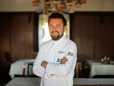 Marko Pavčnik, kuharski mojster - chef leta 2022 po izboru Gault&Millau Slovenija - 23.03.2022 - Restavracija Pavus - Grad La&scaron;ko, Cesta na Svetino 23, La&scaron;ko //FOTO: Bojan Velikonja