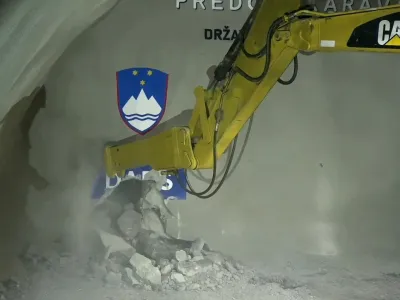 Slavnostni preboj vzhodne cevi predora Karavanke