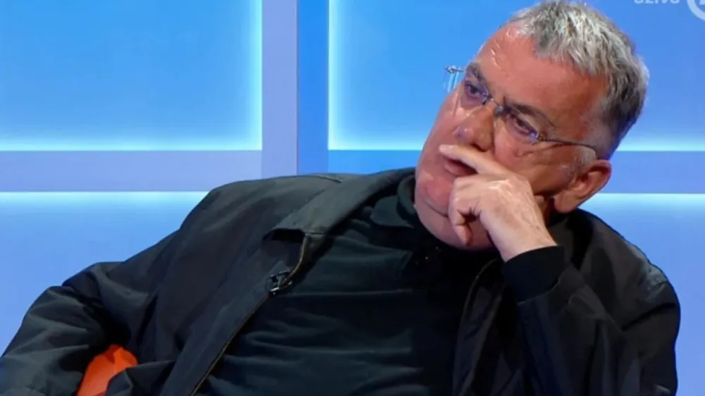 Cane iz skupine Partibrejkers je, &scaron;e preden se je pogovor dobro začel, zapustil televizijski studio. F zajem zaslona